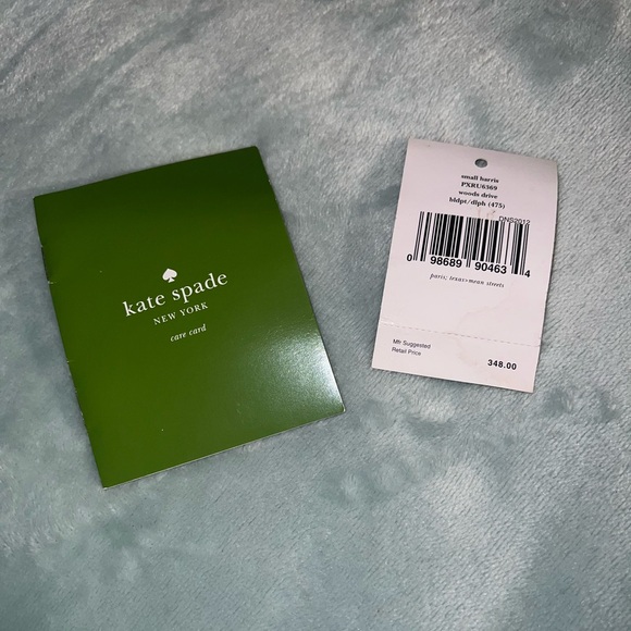 Kate Spade, new with tags, never worn, navy and periwinkle purse - Picture 6 of 6